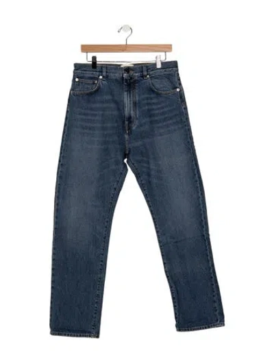 Pre-owned Loulou Studio High-rise Straight Leg Jeans In Blue