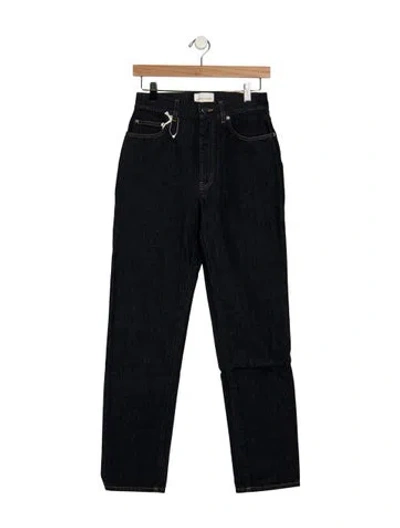 Pre-owned Loulou Studio High-rise Straight Leg Jeans W/ Tags In Blue