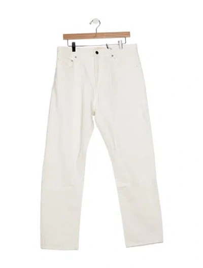 Pre-owned Loulou Studio High-rise Straight Leg Jeans W/ Tags In White