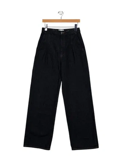 Pre-owned Loulou Studio High-rise Wide Leg Jeans In Blue