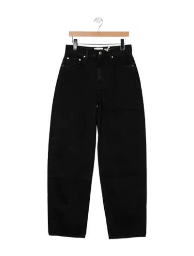 Pre-owned Loulou Studio High-rise Wide Leg Jeans W/ Tags In Black