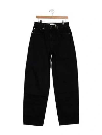 Pre-owned Loulou Studio High-rise Wide Leg Jeans W/ Tags In Black