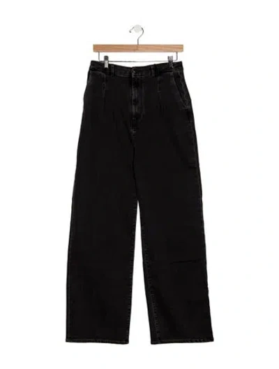 Pre-owned Loulou Studio High-rise Wide Leg Jeans W/ Tags In Black