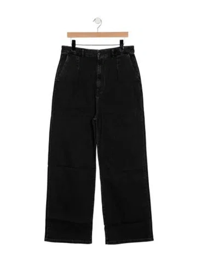 Pre-owned Loulou Studio High-rise Wide Leg Jeans W/ Tags In Black