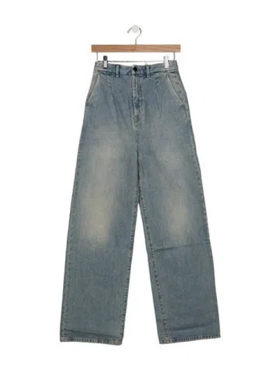 Pre-owned Loulou Studio High-rise Wide Leg Jeans W/ Tags In Blue