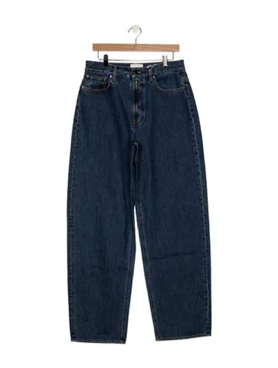 Pre-owned Loulou Studio High-rise Wide Leg Jeans W/ Tags In Blue