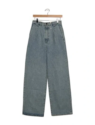 Pre-owned Loulou Studio High-rise Wide Leg Jeans W/ Tags In Blue