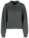 Loulou Studio Homere Lds Sweater In Gray