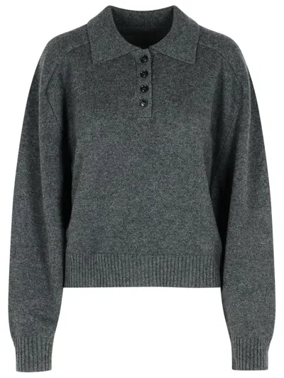 Loulou Studio 'homere' Grey Cashmere Sweater In Gray