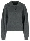 Loulou Studio Homere Lds Sweater In Gray