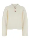 Loulou Studio Homere Lds Boxy Sweater In Neutral