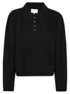 Loulou Studio Homere Cashmere Polo Sweater In Black