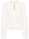 Loulou Studio Homere Cashmere Polo Sweater In White