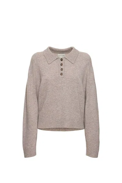Loulou Studio Homere Sweater In Coat Beige