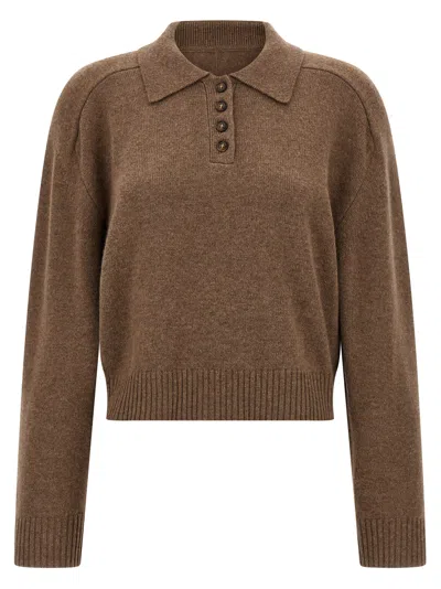 Loulou Studio Homere Sweater In Brown