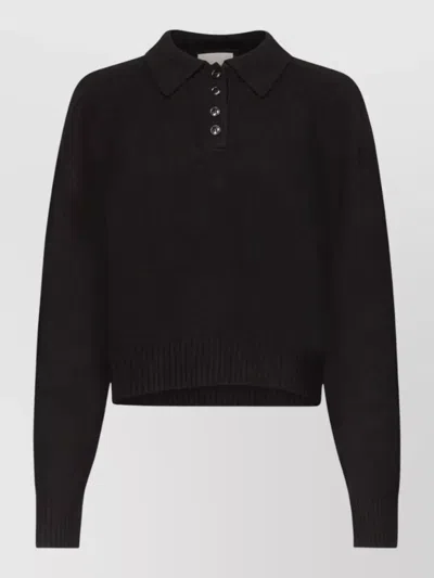 Loulou Studio Homere Womens Boxy Knit Sweater In Black