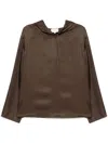 Loulou Studio Nuka Hooded Blouse Clothing