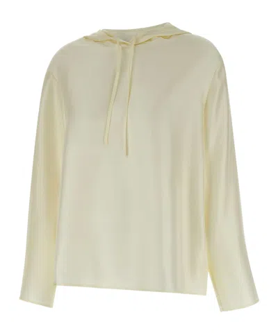 Loulou Studio Hooded Smock In Nude