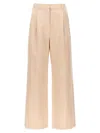 Loulou Studio Idai Pleated Wide-leg Pants In Pink