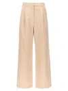 Loulou Studio High-waisted Wide-leg Trousers In Pink