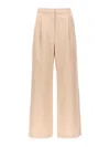 Loulou Studio Idai Pleated Wide-leg Pants In Nude & Neutrals