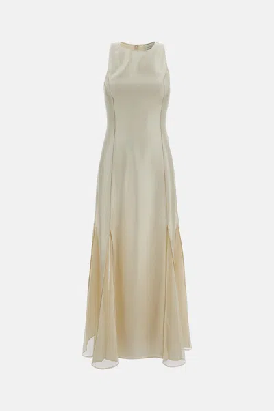 Loulou Studio Iraka Detailed Maxi Dress In White