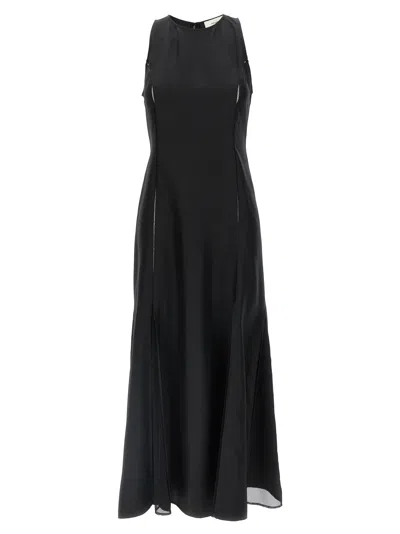 Loulou Studio Loulou Iraka Silk Twill Dress In Black