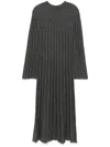 Loulou Studio Irma Ribbed Knit Wool Midi Dress In 灰色