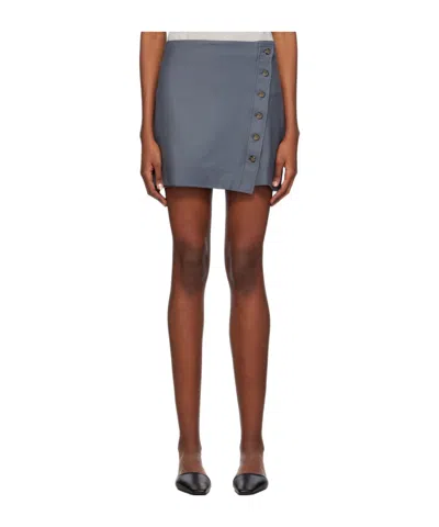 Loulou Studio Irregular Skirt In Brown