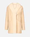 Loulou Studio Isak Shearling Coat In Neutral
