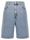 Loulou Studio Light Blue Isu Bermuda Shorts In Blue
