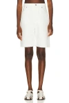 Loulou Studio Jeans-shorts Mit Geradem Bein In Ivory