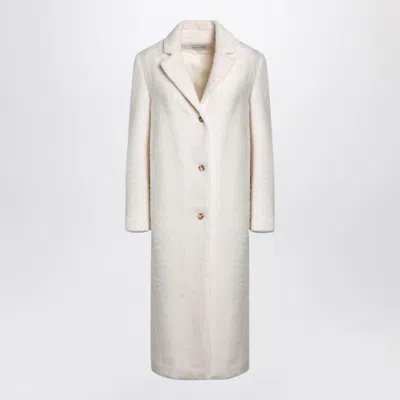 Loulou Studio Ivory Alpaca-blend Coat In White