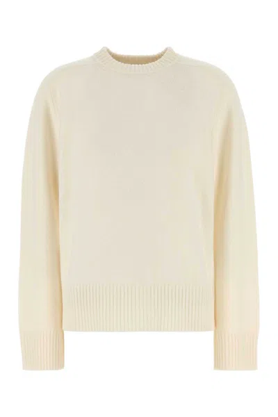 LOULOU STUDIO IVORY CASHMERE BALTRA SWEATER