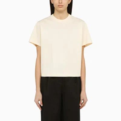 Loulou Studio Ivory Crewneck T-shirt In Neutral