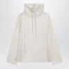 Loulou Studio Silk Blouse With Drawstring And Long Sleeves In Neutral