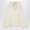Loulou Studio Ivory Hooded Blouse In Silk