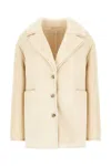 LOULOU STUDIO IVORY SHEARLING JACKET