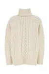 Loulou Studio Loulou Ivory Wool Blend Anar Oversize Sweater