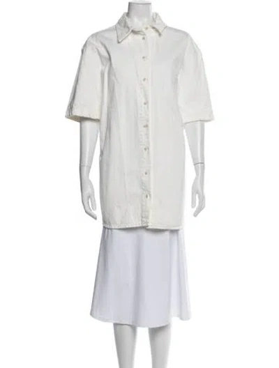 Pre-owned Loulou Studio Jacket In White
