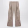 Loulou Studio Jacket With Darts In Taupe In Neutral