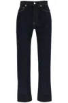 Loulou Studio Organic Cotton Tapered Jeans In Blue