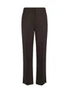 Loulou Studio Cropped Trousers In Brown