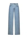 Loulou Studio Blue Samur Jeans In Washed Light Blue