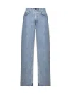 Loulou Studio Blue Samur Jeans In Washed Light Blue
