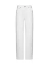 Loulou Studio Samur Cotton Denim Jeans In White