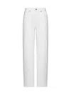 Loulou Studio Samur Cotton Denim Jeans In White