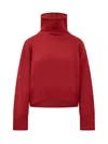 Loulou Studio Stintino Wool Blend Turtleneck Sweater In Red