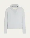 Loulou Studio Johnny Collar Cotton Sweater In Mist