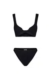 Loulou Studio Juno Beachwear In Black